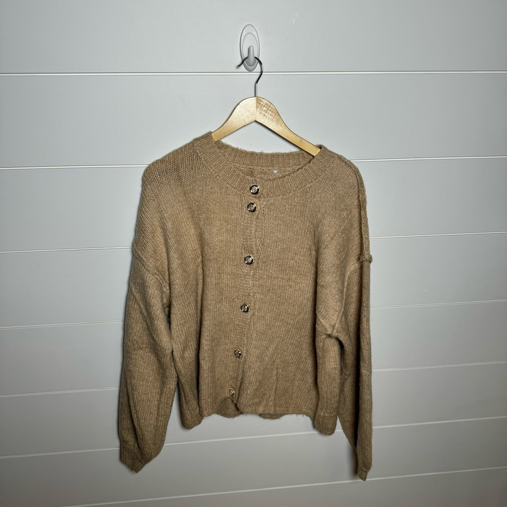Button Down Knit Sweater